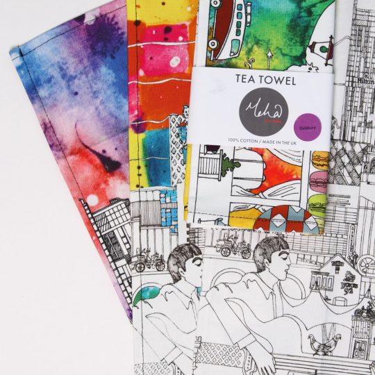 Digitally printed tea towels